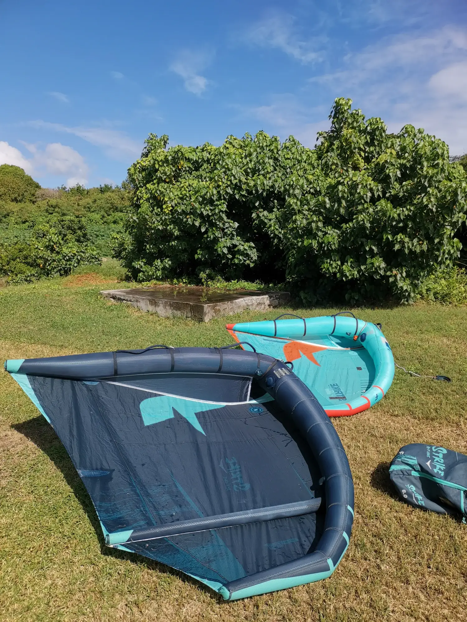 Location de wingfoil sur le lagon de Sainte-Anne en Guadeloupe