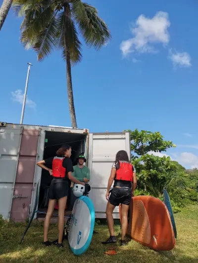 Session kitesurf et wingfoil à Sainte-Anne, Guadeloupe — photo 18