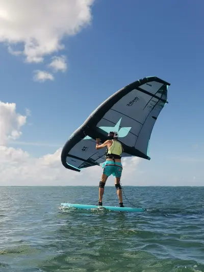 Session kitesurf et wingfoil à Sainte-Anne, Guadeloupe — photo 14