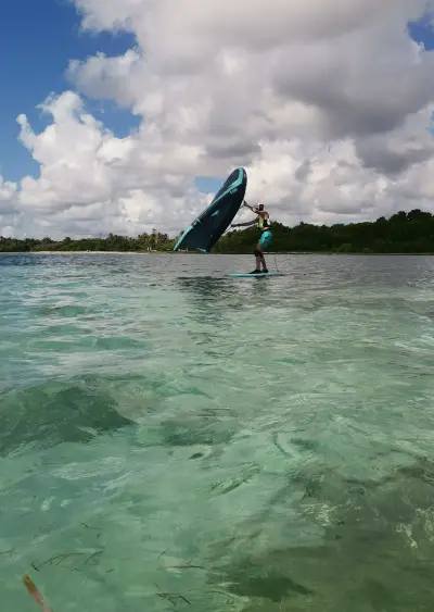 Session kitesurf et wingfoil à Sainte-Anne, Guadeloupe — photo 6