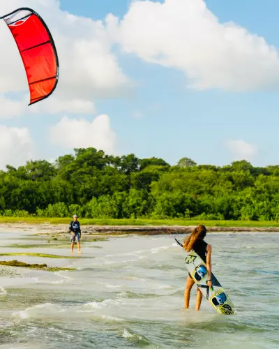 Session kitesurf et wingfoil à Sainte-Anne, Guadeloupe — photo 25