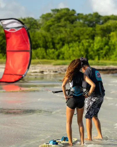 Session kitesurf et wingfoil à Sainte-Anne, Guadeloupe — photo 26